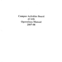 5.3 K Campus Activities Board (CAB) Operations Manual