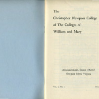 2.1 A Undergraduate Course Catalog, Session 1962-63