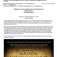 1.9 ZA &#039;Masada: Last Stronghold of the Jewish Resistance Against Rome&#039;