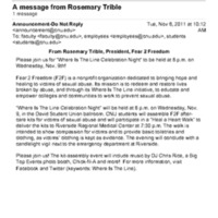 1.9 ZE A message from Rosemary Trible: “Where Is The Line Celebration Night” 