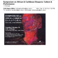 1.9 ZG Symposium on African &amp; Caribbean Diaspora: Culture &amp; Performance (2015)