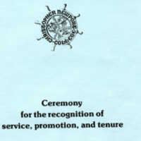 1.8 F Ceremony for the Recognition of Service, Promotion, and Tenure