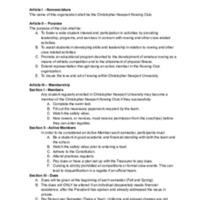 5.3 C-2 Rowing Club Constitutions and By-Laws