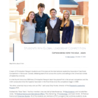 3.11 Newsroom: Students Win Global Leadership Competition