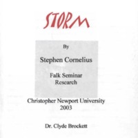 6.1 Stephen Melillo&#039;s STORM