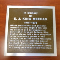 1.12 E E.J. King Meehan Plaque