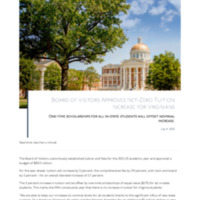 2.8 G Newsroom: Board of Visitors Approves Net-Zero Tuition Increase for Virginians 