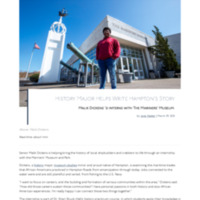 3.23 Newsroom: History Major Helps Write Hampton&#039;s Story