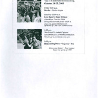 5.1 C-1 Homecoming Celebration Invitation, 2003