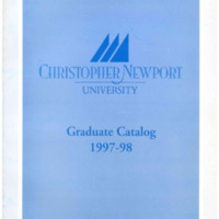 3.18 A-1 1997-1998 Christopher Newport University Graduate Catalog