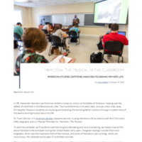 3.24 B Newsroom: Hamilton-The Musical in the Classroom