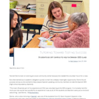 3.30 A Newsroom: Tutoring Toward Testing Success