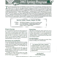 3.18 D-1 LifeLong Learning Registration Brochure, Spring 2002 Program