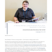3.54 B Newsroom: A Taxing Matter- Luter Students Help Local Residents File Returns