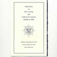 1.8 H Dedication of The Carol K. and Anthony R. Santoro Residence Hall 