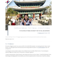 2.40 D Newsroom: Captains Abroad- Meet Abigail in South Korea