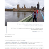 2.40 D Newsroom: Student Packs Economics Know-How, Determination for London