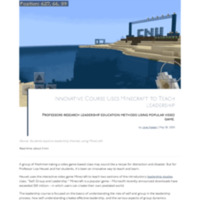 3.24 B Newsroom: Innovative Course Uses Minecraft to Teach Leadership