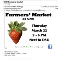 1.9 U CNU Farmers&#039; Market (March 2012)