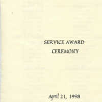 1.8 F Service Award Ceremony, April 21, 1998