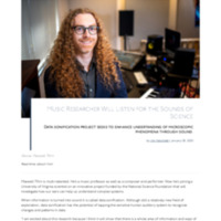 3.31 G Newsroom: Music Researcher Will Listen for the Sounds of Science 
