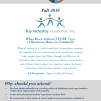 2.33 G-1 Slice of Business Life Toy Ind 112016