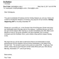 1.9 V Invitation: Holiday Happenings 2011