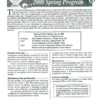 3.18 D-1 LifeLong Learning Society Registration Brochure, Spring 2000