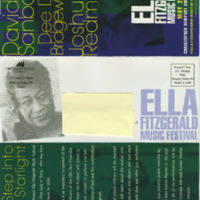 1.9 B-1 Ella Fitzgerald Music Festival Brochure 2001<br />
