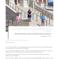 5.2 ZU Newsroom: Seven Students Inducted into Economic Honor Society