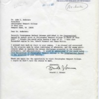 1.4 C-4 Letter to Anderson re: Speech published in the Congressional Record 