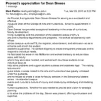 3.51 B-1 Provost&#039;s Appreciation for Dean Breese