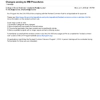 4.3 C-9 Changes coming to IRB Procedures