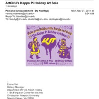 5.2 ZI ArtCNU&#039;s Kappa Pi Holiday Art Sale