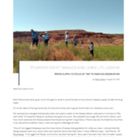 3.11 Newsroom: Students Assist Navajos and Learn Life Lessons 