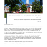 2.8 G Newsroom: Board of Visitors Will Meet to Set 2022-23 Tuition and Fees
