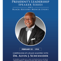 3.18 C-3 President's Leadership Speaker Series: Alvin J. Schexnider