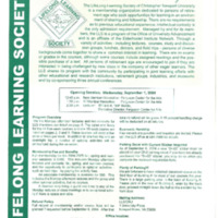 3.18 D-1 LifeLong Learning Society Registration Brochure, Fall 2004