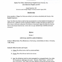 5.2 D-11 Sigma Tau Delta Constitutions and By-Laws