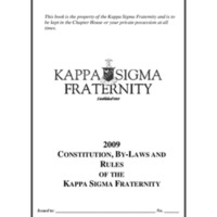 5.2 B-3 Kappa Sigma Constitutions and By-Laws