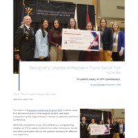 3.11 Newsroom: President&#039;s Leadership Program Teams Sweep Top Honors