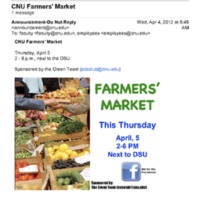 1.9 U Farmer&#039;s Market (April 2012)