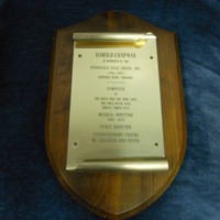 1.12 E Harold Chapman Plaque