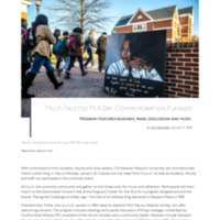 1.9 D-5 Newsroom: Multi-Faceted MLK Day Commemoration Planned