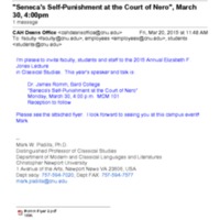 1.9 ZA &quot;Seneca&#039;s Self-Punishment at the Court of Nero&quot;