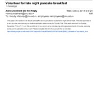 1.9 ZF Volunteer for late night pancake breakfast