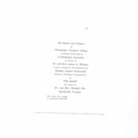 1.8 H Invitation to a Champagne Reception for Dr. and Mrs. James C. Windsor 