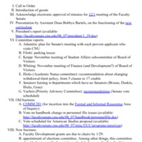 4.3 A Faculty Senate Agenda, January 19, 2007