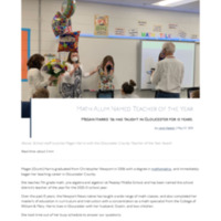 3.28 B Newsroom: Math Alum Named Teacher of the Year