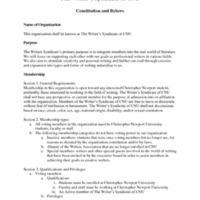 5.3 ZZZZZH The Writer’s Syndicate of CNU Constitution and Bylaws